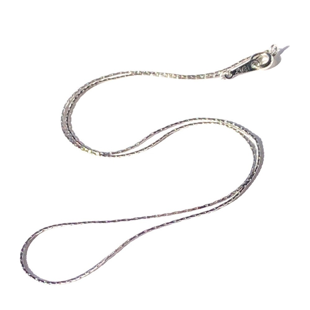 Vintage 90s 18K White Gold Plated Delicate Feminine Necklace
